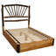 Lit plateforme Fireside Lodge Hickory Sunburst - grand - ardoise-1717691979