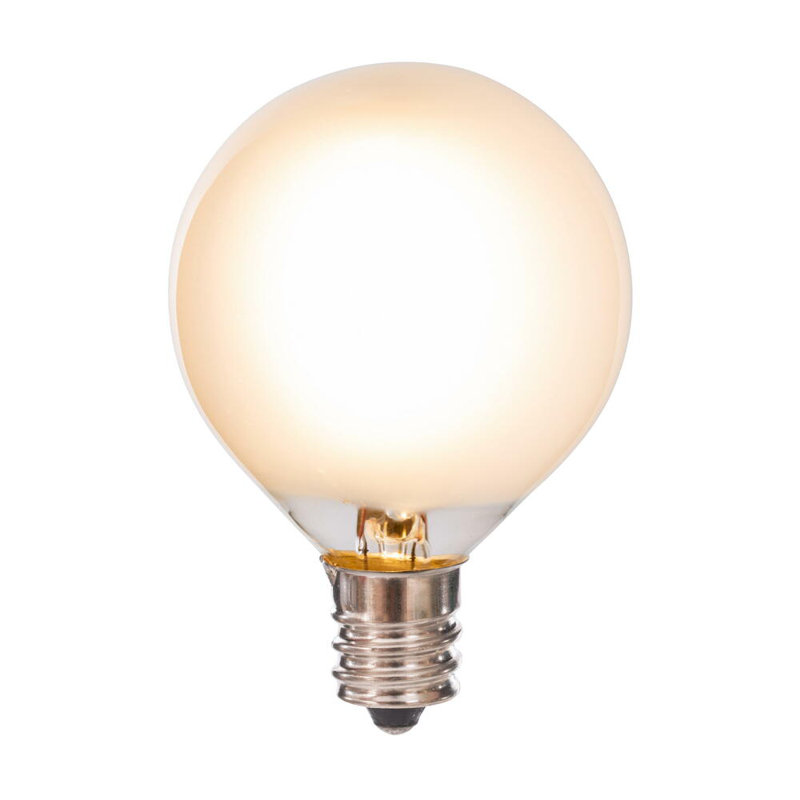 18Lt Red/White LED Glass G40-E12 Filament End-Connecting Set