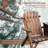 Gwen Fir Solid Wood Outdoor Adirondack Chair with Table