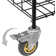 2-Compartment Metal Sports Rack Cart