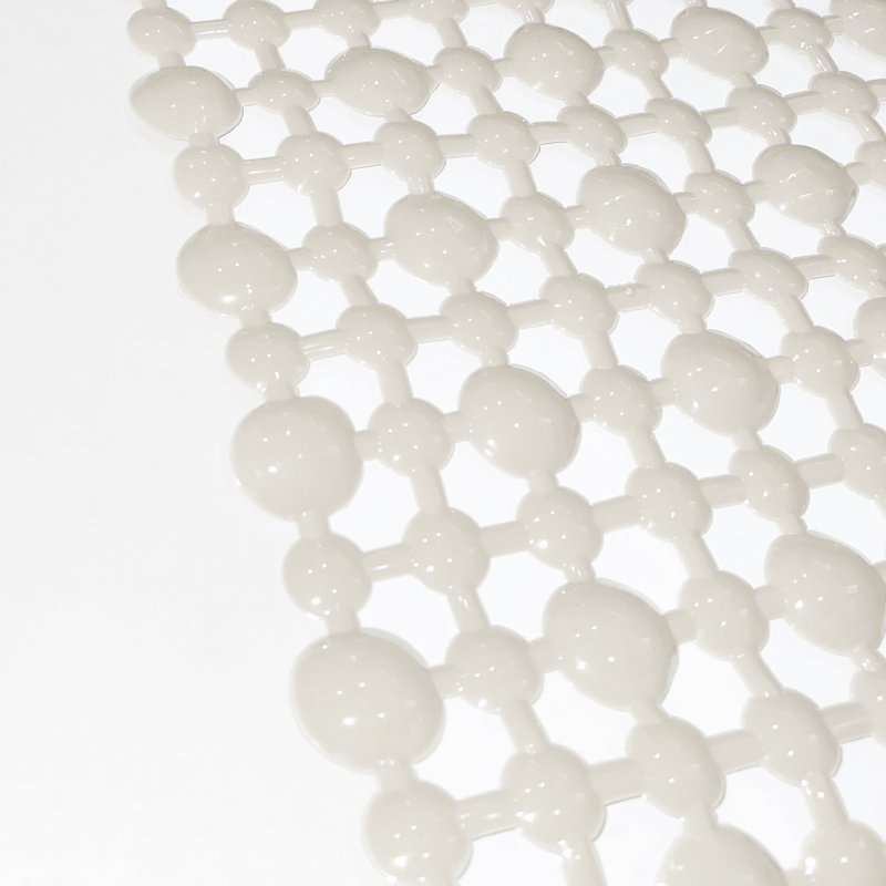 Tapis de douche en plastique Castaldo, Ivoire