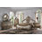 Nightstand, 3 Drawers with Antique Handles, Scrolled Legs, -33199049