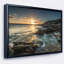 «Sydney Beach with Bright Sunset», reproduction de photo sur toile tendue encadrée-26683351