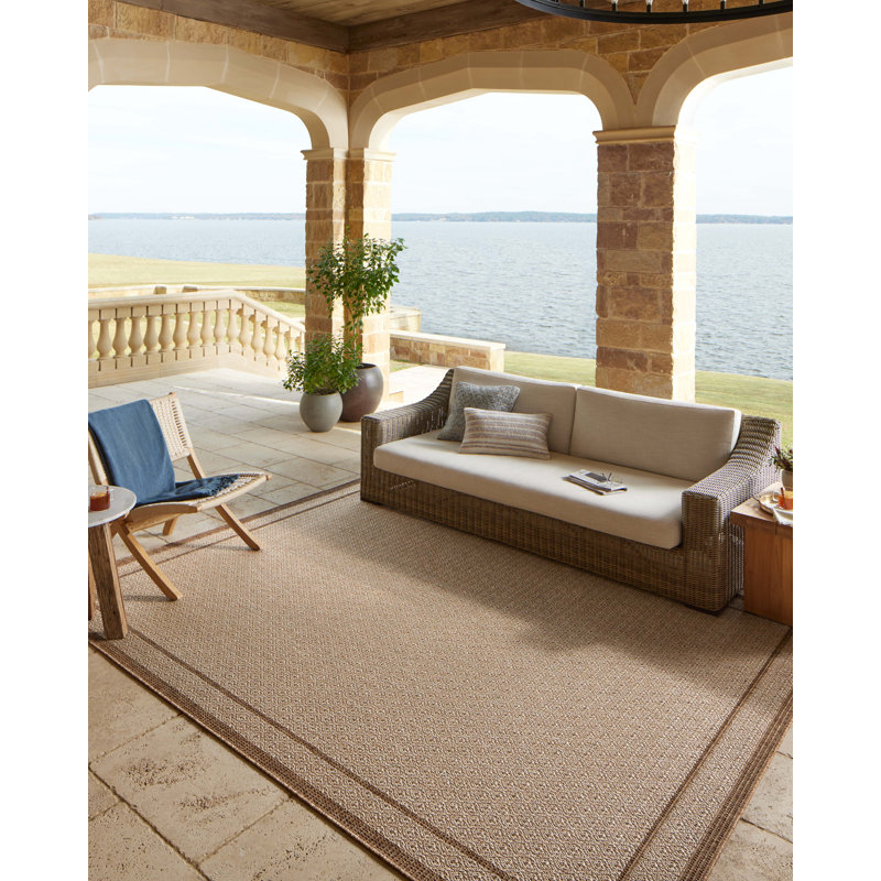 Tapis châtaignier / avoine Gracie Oaks Kanessa, Rectangle 8 pi 9 po x 12 pi 2 po