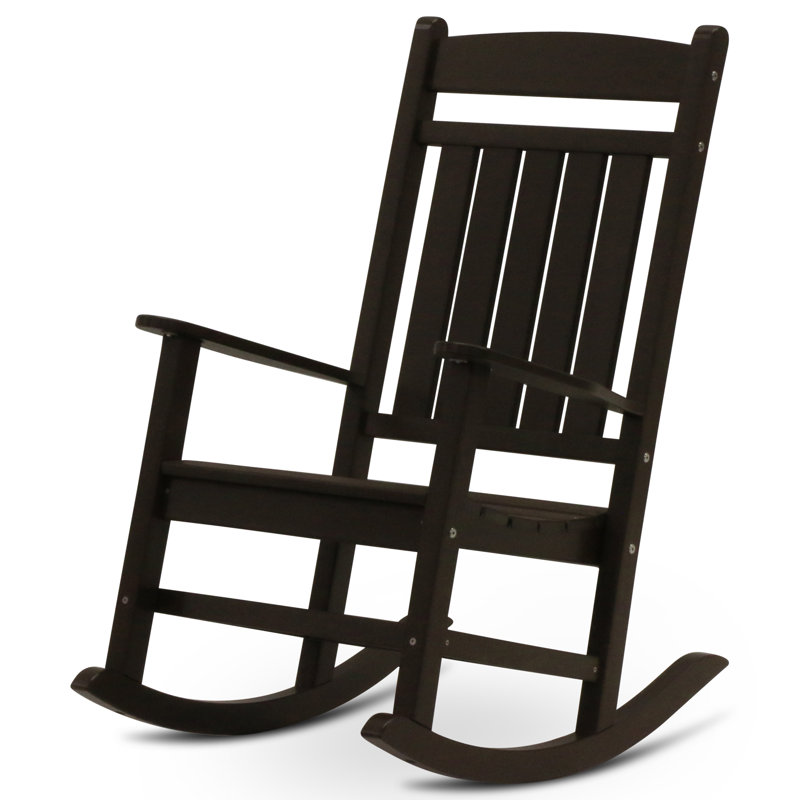 Chaise berçante classique Catelyn, Chocolat