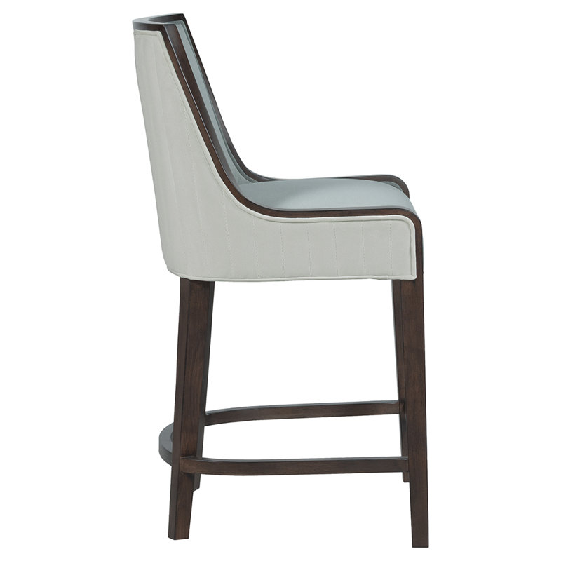 Anthony Upholstered Stool, Espresso, Putty (3152 65)
