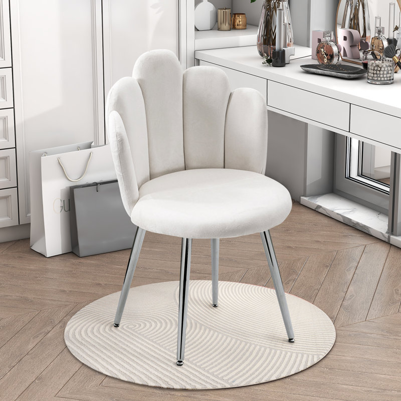 Fauteuil de maquillage Latara, Blanc