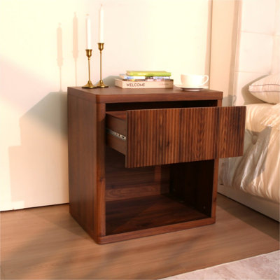 Table de chevet avec table de chevet avec rangement et tiroir