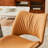 Mackensie Upholstered Dining Chairs Faux Leather Kitchen Chairs with Metal Legs-2099030741