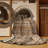 Machine Washable Trellis Brown Area Rug-111112538