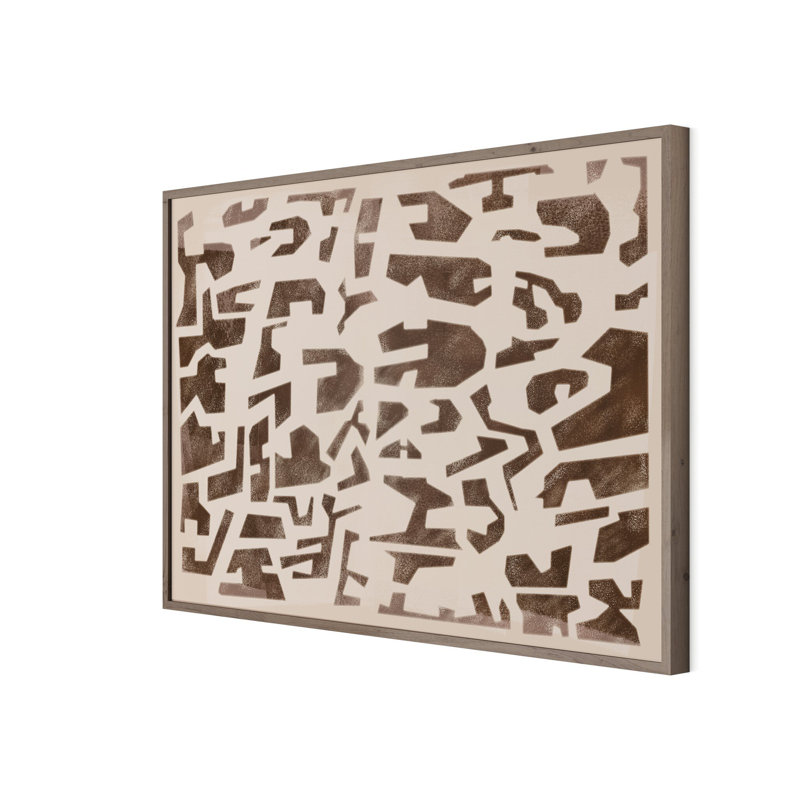 Block Sand II Print by Coup D'Esprit, 40" H x 60" W, Vertical Grain White Oak
