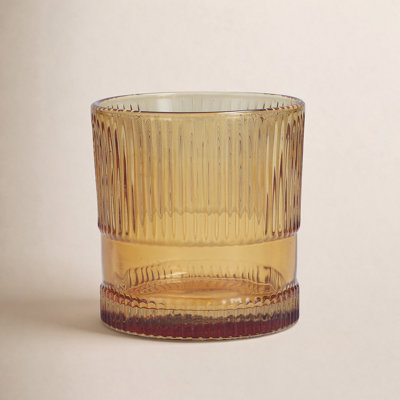 Fortessa NoHo Glass,. Double Old Fashioned (Set of 4), Amber