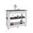 Cala Compact Kitchen Island With Two Drawers (Not Include Stools)