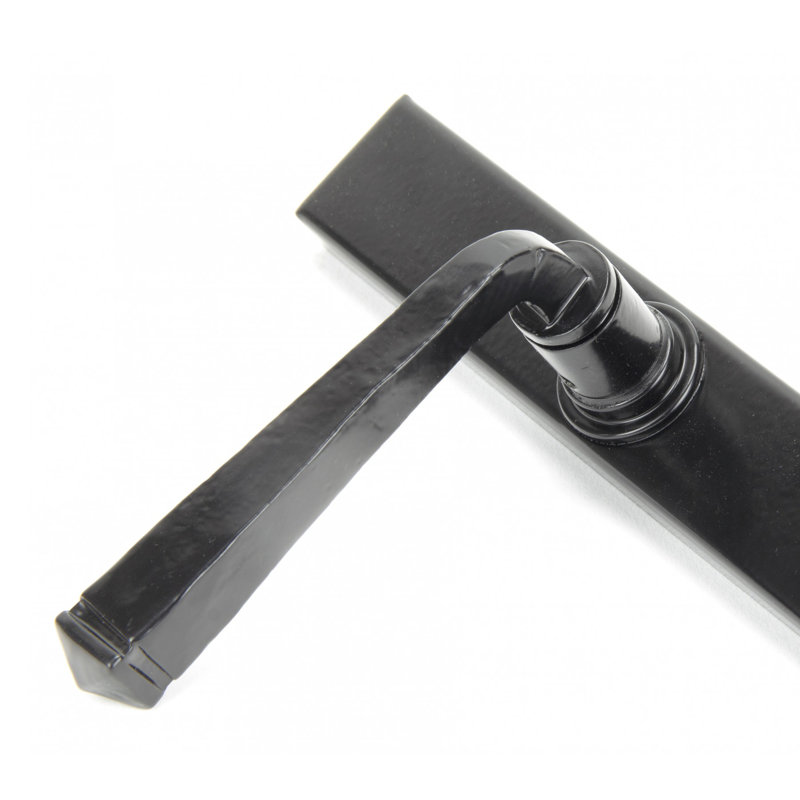 Avon Lock Door Handle Kit, Pewter Patina