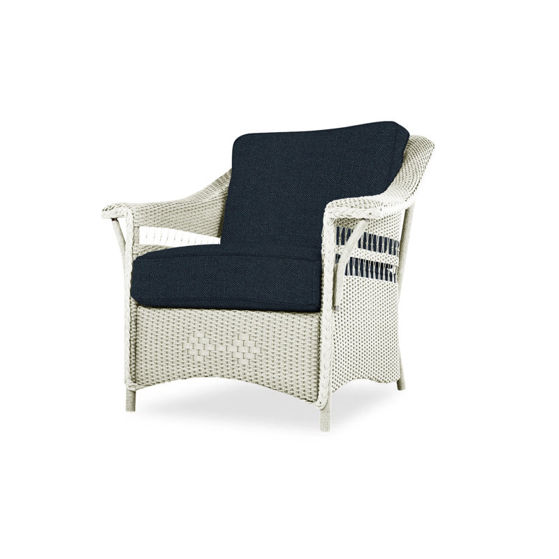 Nantucket Outdoor Lounge Chair, Sandberg Navy, Mink