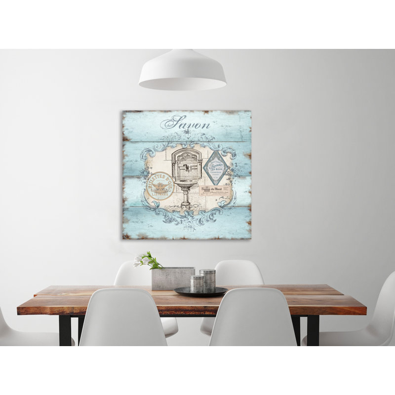 «French Bath Sink» par Tre Sorelle Studios, reproduction d'art graphique sur toile, H 36 po x l 36 po