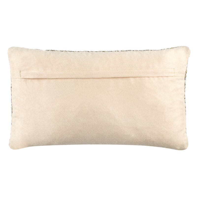 Shelby White Cowhide 12" x 20" Throw Pillow