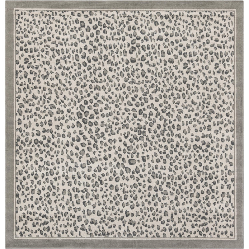 Pardus Teonni Rug, Gray, Square 7'10"