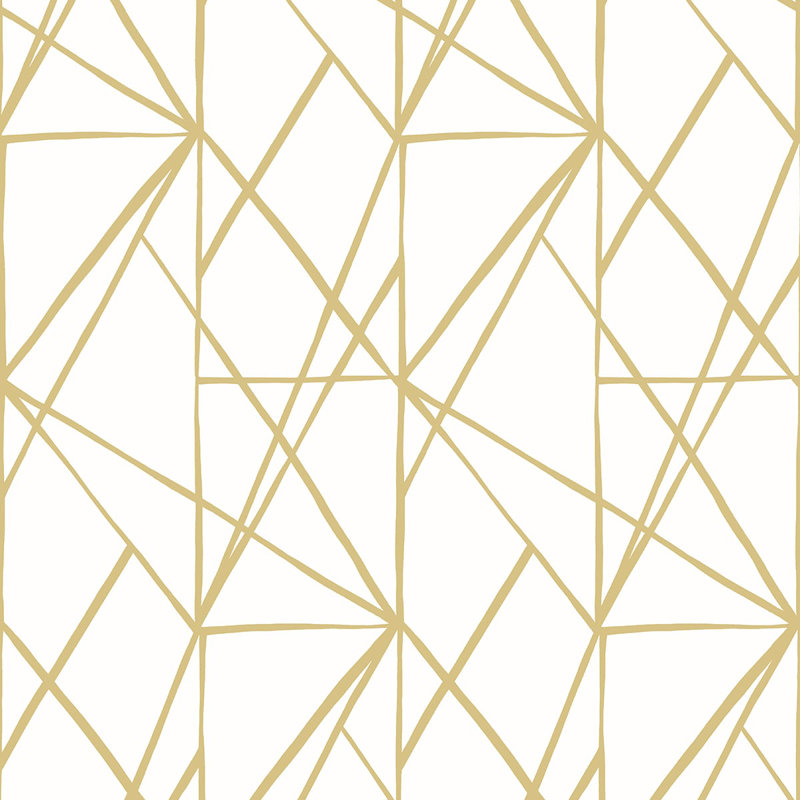 Rouleau de papier peint autocollant L 18 pi x l 20,5 po Nieem, Or métallique