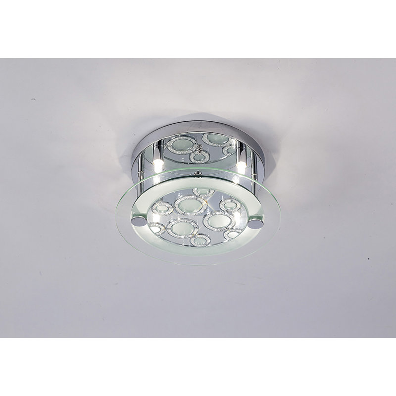 Glass Semi Flush Mount