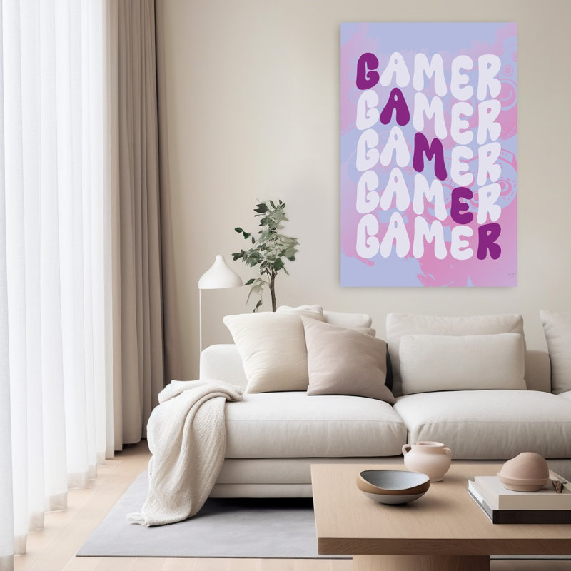 Art contemporain abstrait Gamer, H 60 po x l 40 po