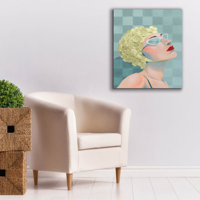  Reproduction d'art mural sur toile 26 po x 30 po «Syn synchronized Swimmer 1» par Grace Popp