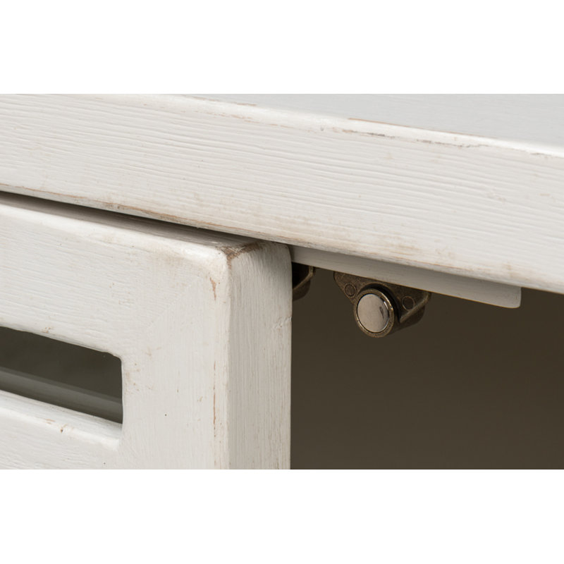 St. Nevis 92'' W Solid Wood Sideboard, Antique White
