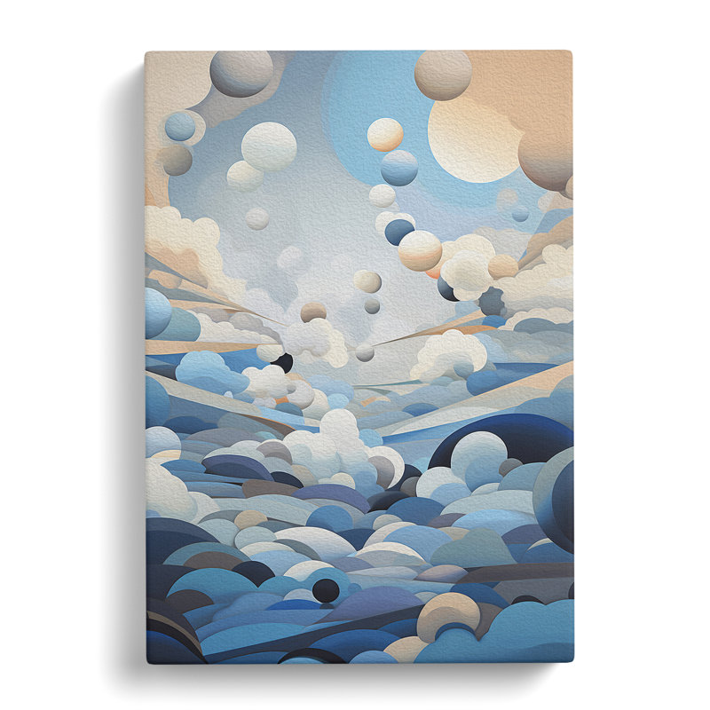 Cloudy Sky Orphism No.4 - Print, 50cm H x 35cm W x 3cm D