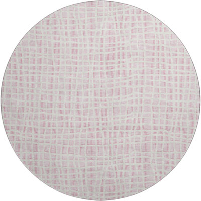 Premium Machine Washable Prisco Pink Rug