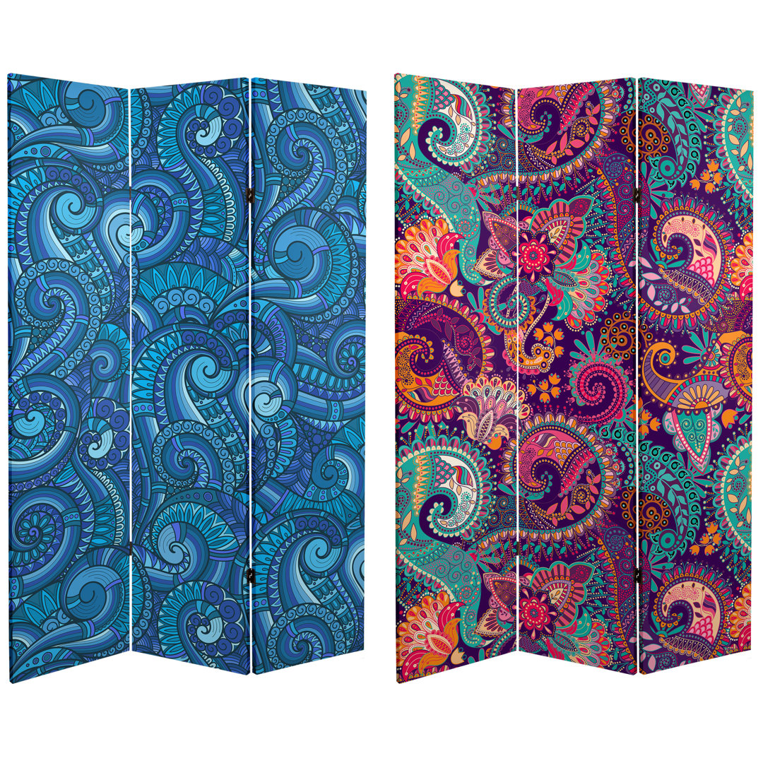 47.25'' W x 71'' H 3 - Panel Folding Room Divider Bungalow Rose