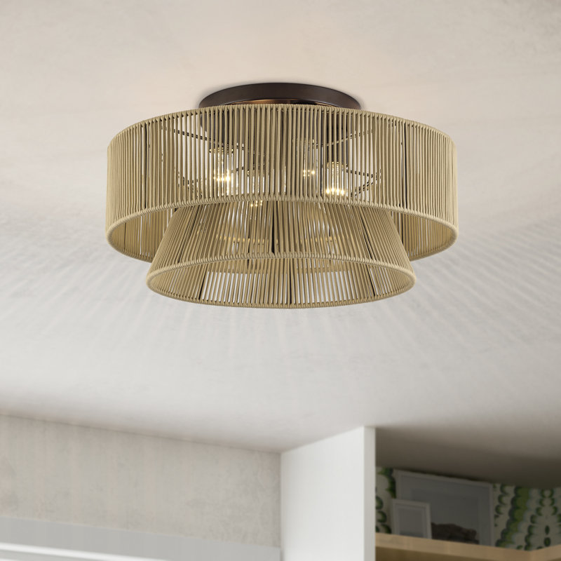 Très grand semi-encastré 4 lumières Aurea