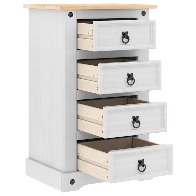 53cm W Solid Wood Bedside Table