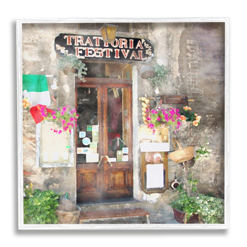 Porte festive italienne sur bois par LSR Design Studio, impression, H 12 po x l 12 po x P 1,5 po