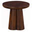 20 po Table d'appoint / de table ronde à piédestal rond en bois massif