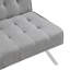 Canapé-lit futon polyvalent avec structure en bois robuste et pieds élégants en acier inoxydable