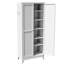 Armoire de rangement 75 po en métal avec 5 tablettes (capacité de 110 lb), armoire de cuisine autoportante avec tablettes réglables, vaisselle dans la cuisine, garde-manger, salle à manger