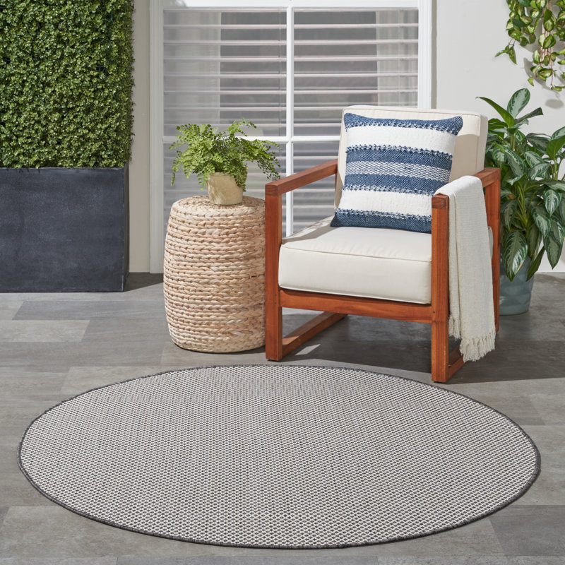 Leia Indoor / Outdoor Rug, Round 4'