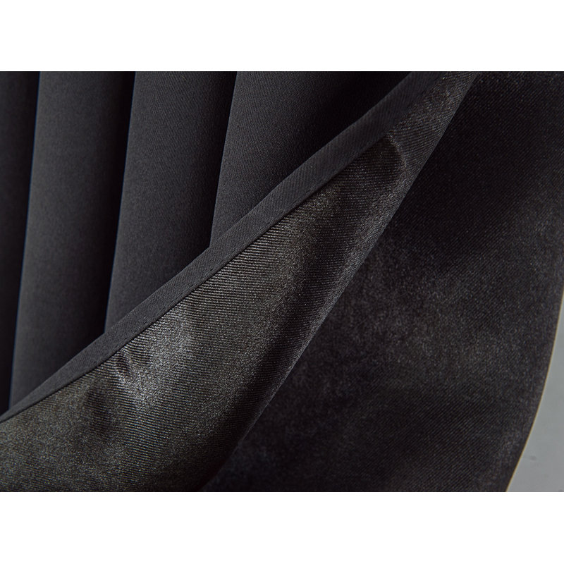 Corpuz Blackout Curtain Pair, Black