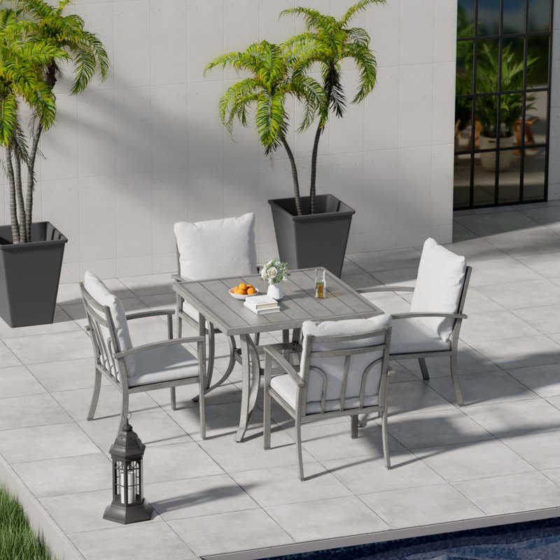 Fauteuil de patio pivotant avec coussin Houser