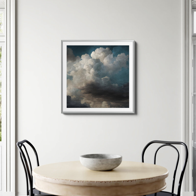 «Sky View» par Dan Hobday, reproduction d'art, Papier avec cadre simple argenté, Oui, H 30 po x l 30 po