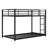 Metal Low Bunk Bed With Ladder-962980354