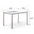 Dainis 5-Piece Modern Dining Table Set, Wooden Kitchen Table Chair Set For Four-1946189906