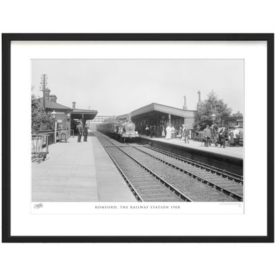 Romford, the Railway Station 1908 1 Piece Single Picture Frame Wall Art
