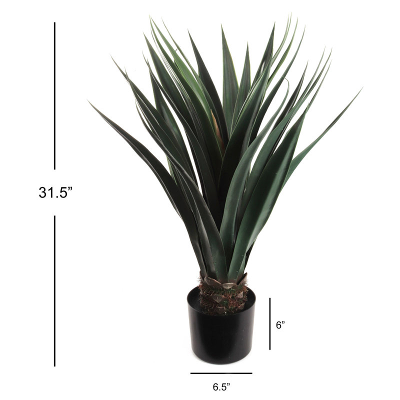 Plante grasse artificielle de 32 po de hauteur en pot