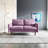 Anacapa 58" Velvet Round Arm Sofa Loveseat-928931773