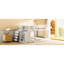 Lit superposé double blanc avec structure en pin massif et nombreuses options de rangement 4 3 tablettes en bois blanc pour rehausser la chambre à coucher-341830521-341830526