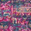 Tapis oriental bleu marine / rose Abbate-442423519