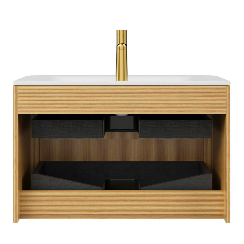 Meuble-lavabo avec lavabo 30 po ZANE, 30", Chêne clair