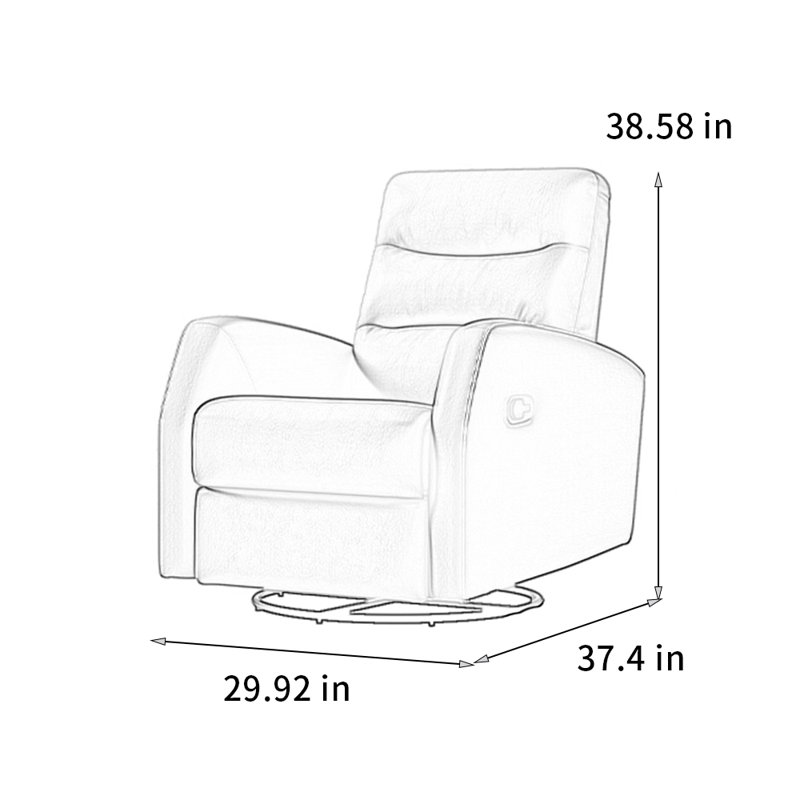 Fauteuil inclinable en tissu de haute qualité et confortable