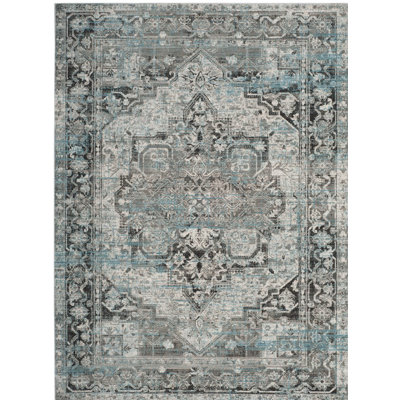Tapis bleu / gris Idriss